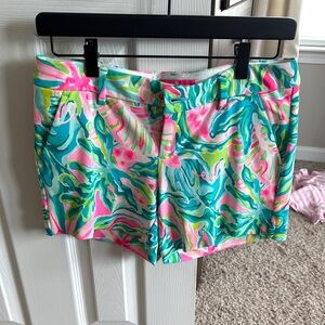 Lilly Pulitzer Colorful Tropical Print Shorts